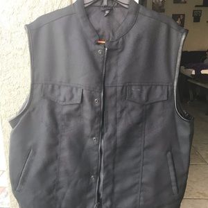 Vance Leathers textile vest with gun pockets